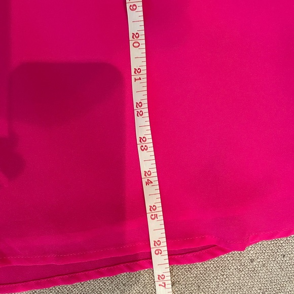 Naked Zebra boutique hot pink scalloped tank - Picture 8 of 12